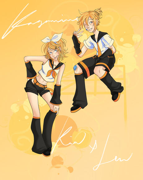 Rin and Len album poster